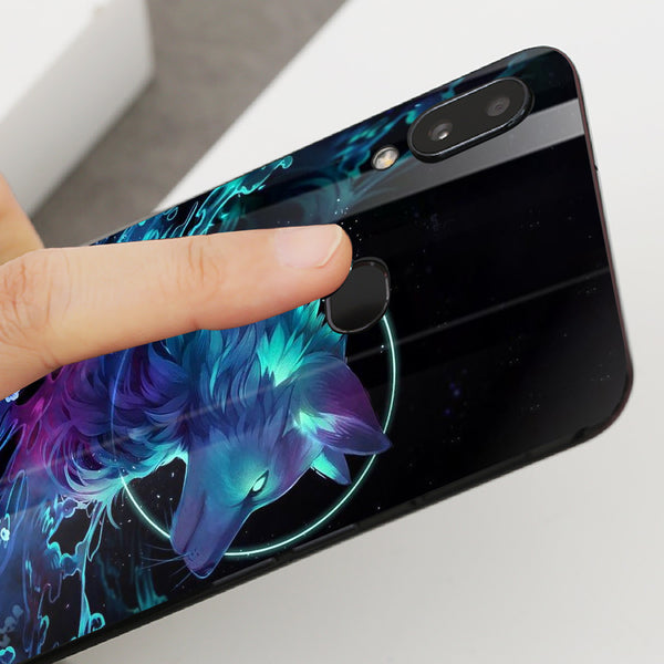 Wolf Eyes Tempered Glass Phone Case for Samsung Galaxy A10S