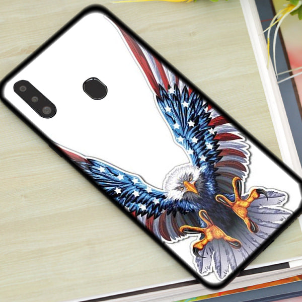 Eagle Tempered Glass Phone Case for Samsung