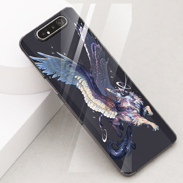 Dragon Tempered Glass Phone Case for Samsung Galaxy A80