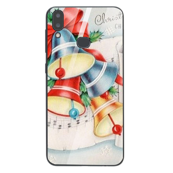 Merry Chrismas Tempered Glass Phone Case for Samsung Galaxy A10S