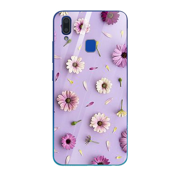 Beautiful Flowers Tempered Glass Phone Case for Vivo Y95