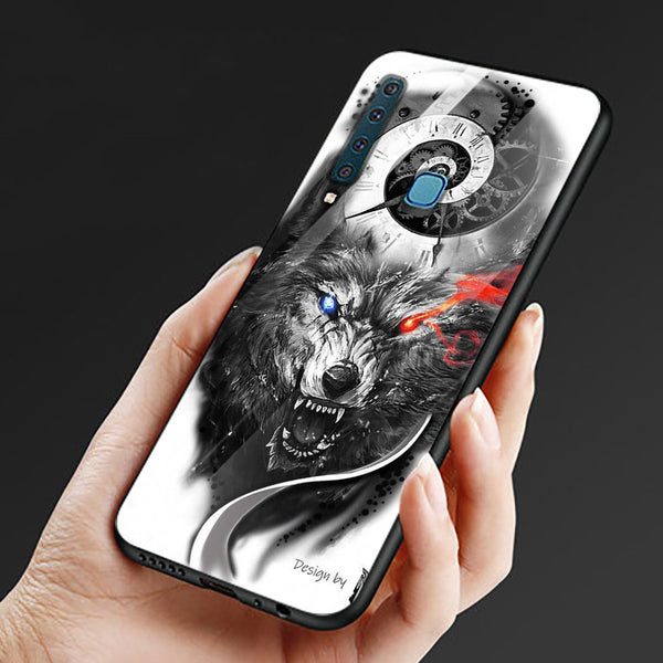 Wolf Eyes Tempered Glass Phone Case for Samsung Galaxy A9 2018