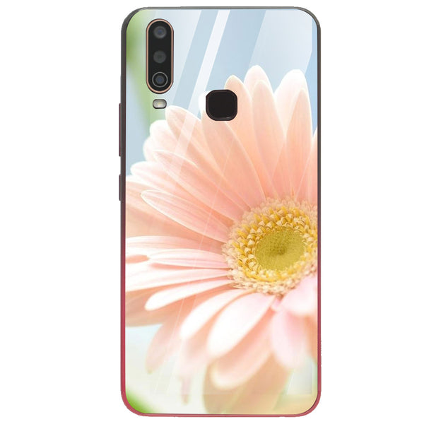 Beautiful Flowers Tempered Glass Phone Case for Vivo Y15
