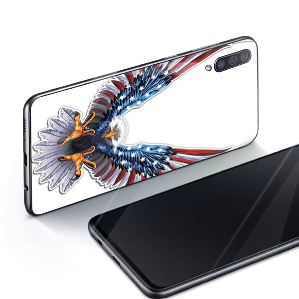 Eagle Tempered Glass Phone Case for Samsung Galaxy A70