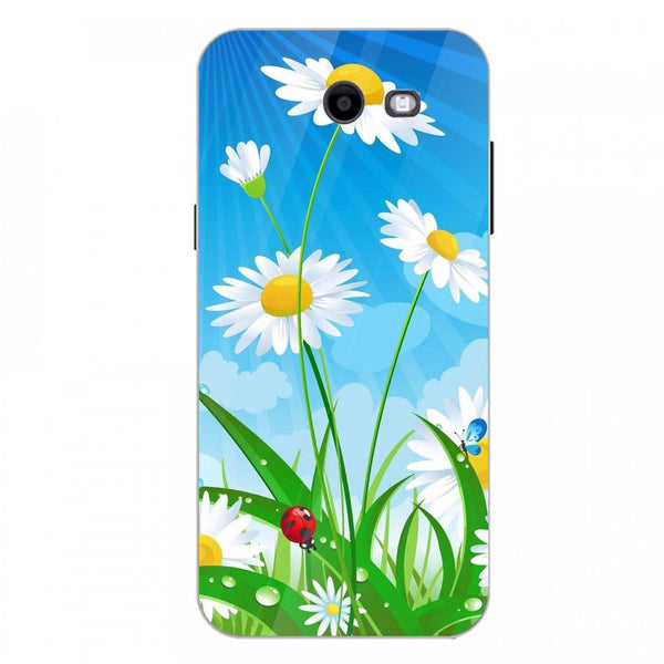Beautiful Flowers Tempered Glass Phone Case for Samsung Galaxy J3 Prime
