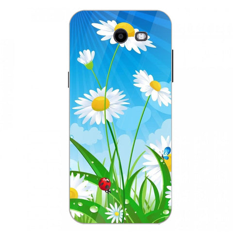 Beautiful Flowers Tempered Glass Phone Case for Samsung Galaxy J3 Prime