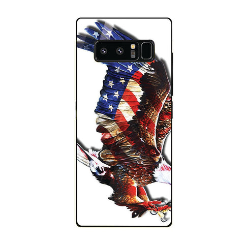 Eagle Tempered Glass Phone Case for Samsung Galaxy Note 8