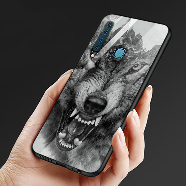 Wolf Eyes Tempered Glass Phone Case for Samsung Galaxy A9 2018