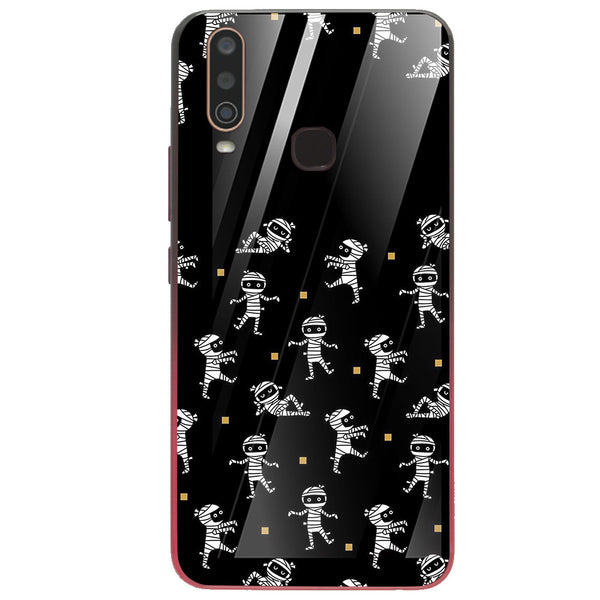 Halloween Skull Tempered Glass Phone Case for Vivo Y15