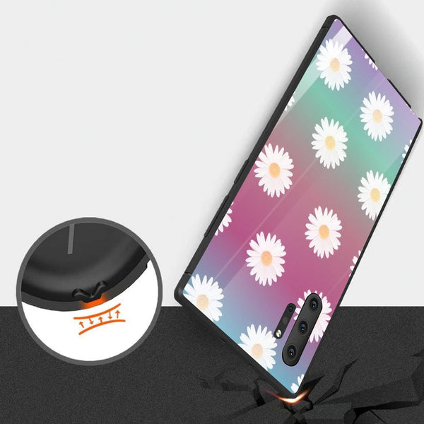 Beautiful Flowers Tempered Glass Phone Case for Samsung Galaxy Note 10 Plus