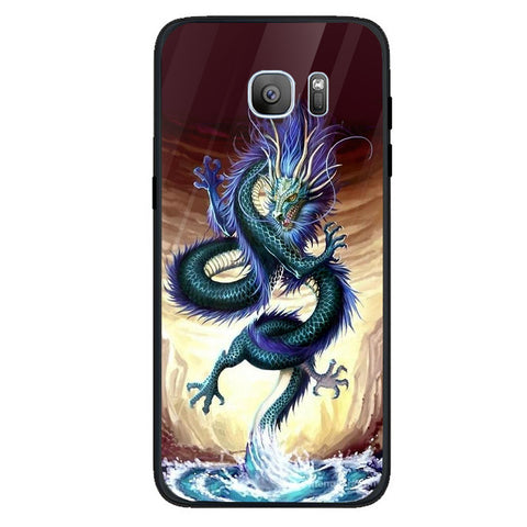 Dragon Tempered Glass Phone Case for Samsung Galaxy S7 Edge