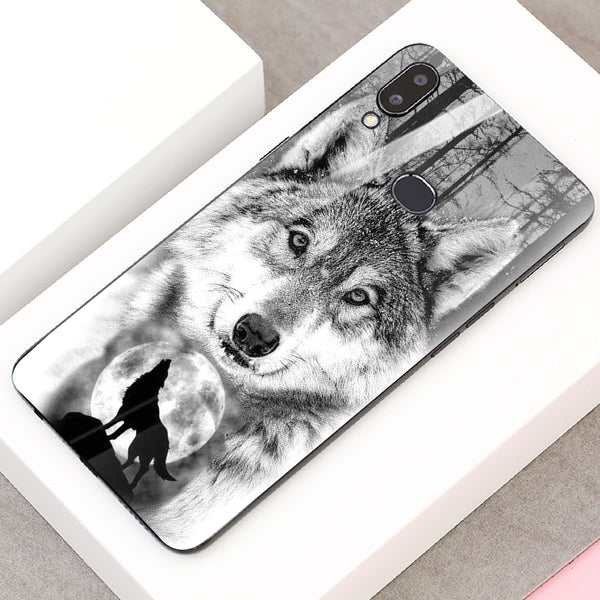 Wolf Eyes Tempered Glass Phone Case for Samsung Galaxy A10S