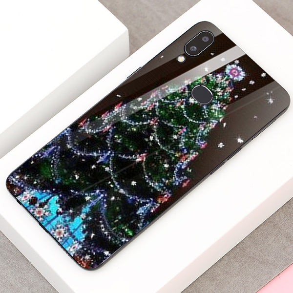 Merry Chrismas Tempered Glass Phone Case for Samsung Galaxy A10S
