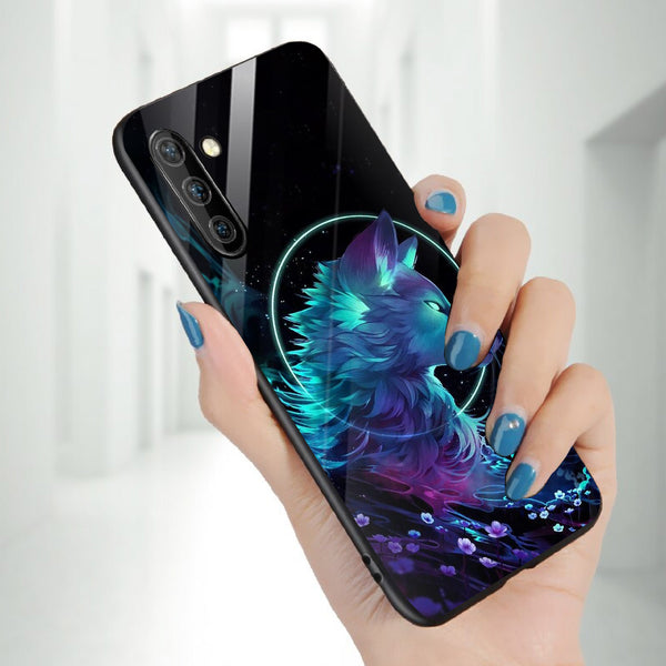 Wolf Eyes Tempered Glass Phone Case for Samsung Galaxy Note 10