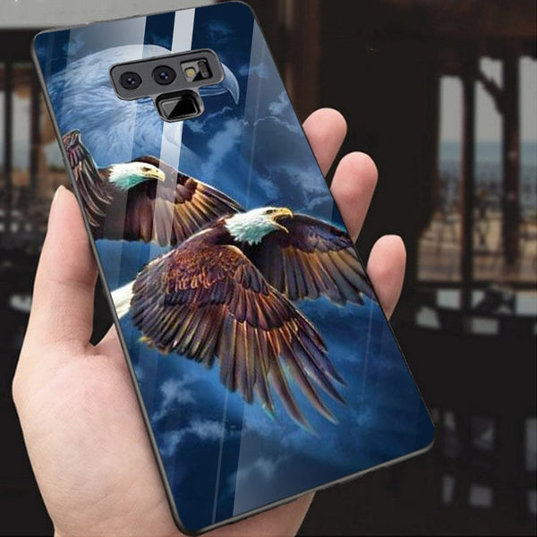 Eagle Tempered Glass Phone Case for Samsung Galaxy Note 9