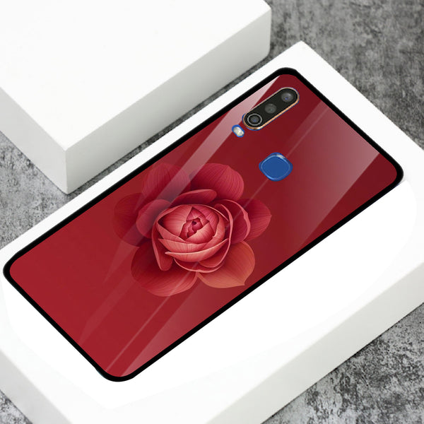 Beautiful Flowers Tempered Glass Phone Case for Vivo Y17