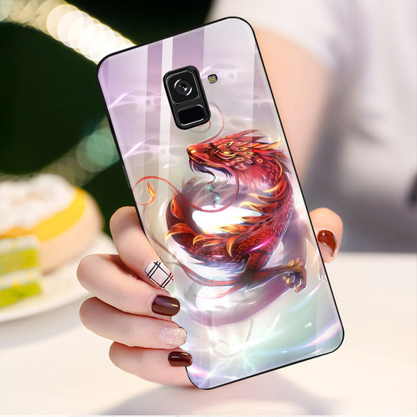 Dragon Tempered Glass Phone Case for Samsung Galaxy A8 Plus