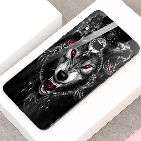 Wolf Eyes Tempered Glass Phone Case for Samsung Galaxy A10S