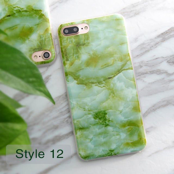 Granite Scrub Marble Stone Painted Case For iphone