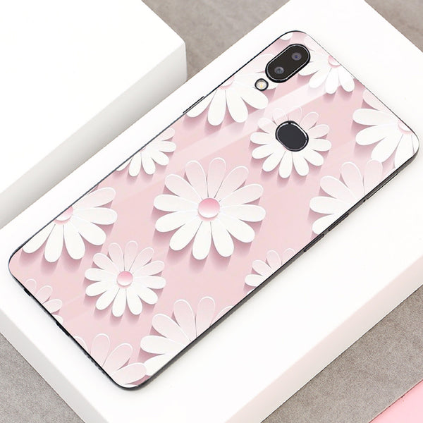 Beautiful Flowers Tempered Glass Phone Case for Samsung Galaxy A10S