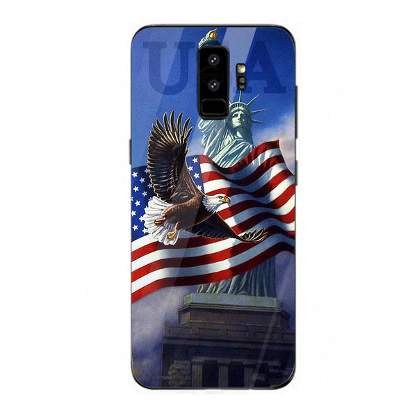 Eagle Tempered Glass Phone Case for Samsung Galaxy S9 Plus