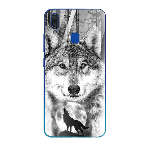 Wolf Eyes Tempered Glass Phone Case for Vivo Y91