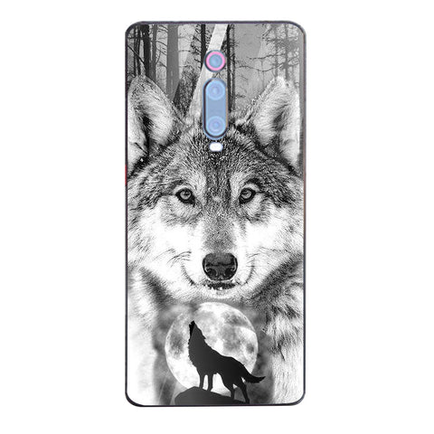 Wolf Eyes Tempered Glass Phone Case for Xiaomi Redmi K20 Pro