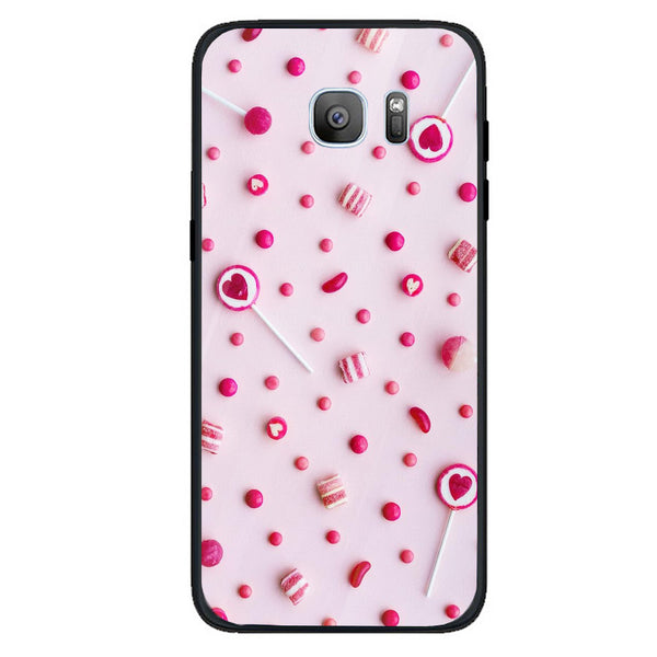 Beautiful Flowers Tempered Glass Phone Case for Samsung Galaxy S7