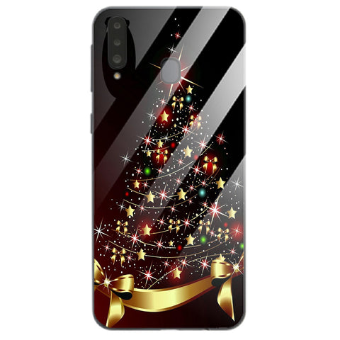 Merry Chrismas Tempered Glass Phone Case for Samsung