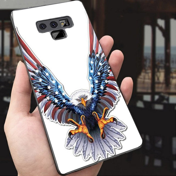 Eagle Tempered Glass Phone Case for Samsung Galaxy Note 9