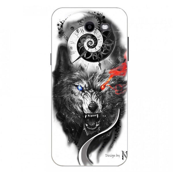 Wolf Eyes Tempered Glass Phone Case for Samsung Galaxy J3 Prime