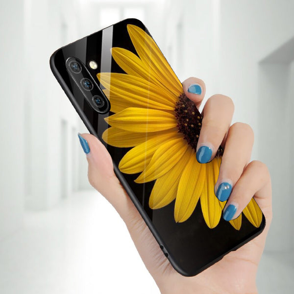 Beautiful Flowers Tempered Glass Phone Case for Samsung Galaxy Note 10