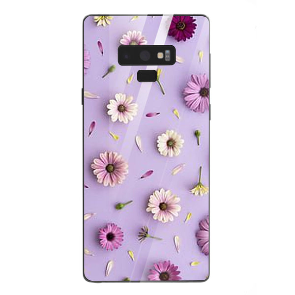 Beautiful Flowers Tempered Glass Phone Case for Samsung Galaxy Note 9
