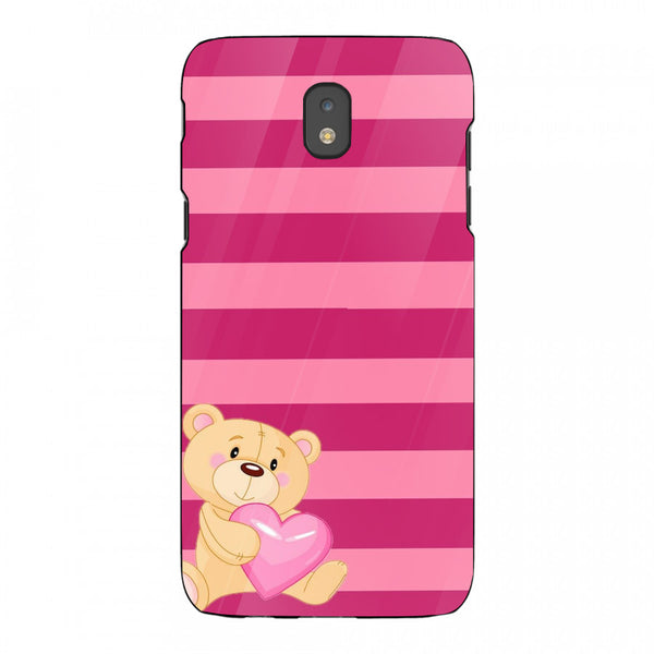 Cute Teddy Bear Tempered Glass Phone Case for Samsung Galaxy J5 Pro