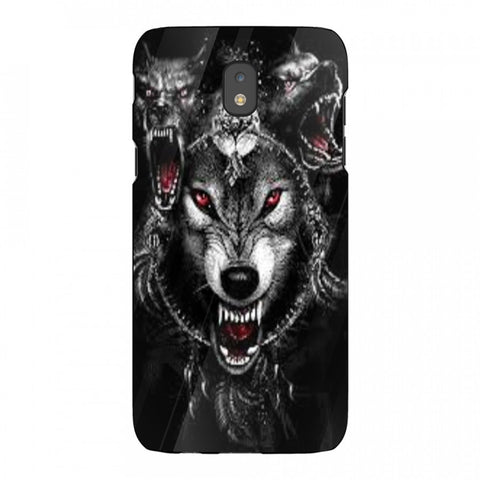Wolf Eyes Tempered Glass Phone Case for Samsung Galaxy J5 Pro