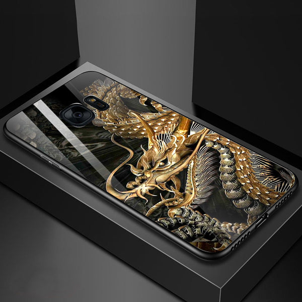 Dragon Tempered Glass Phone Case for Samsung Galaxy S7 Edge