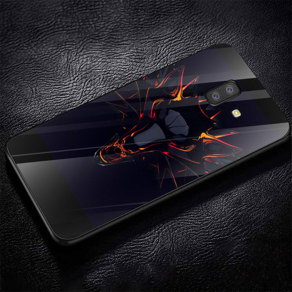 Wolf Eyes Tempered Glass Phone Case for Samsung Galaxy J6 Plus