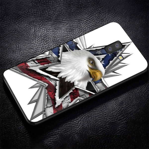 Eagle Tempered Glass Phone Case for Samsung Galaxy J6 Plus