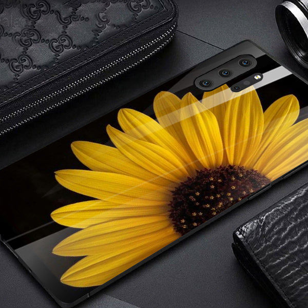 Beautiful Flowers Tempered Glass Phone Case for Samsung Galaxy Note 10 Plus