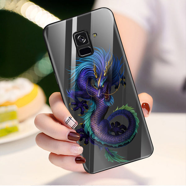 Dragon Tempered Glass Phone Case for Samsung Galaxy A8 Plus