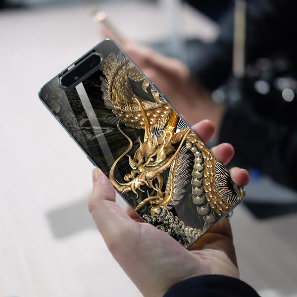 Dragon Tempered Glass Phone Case for Samsung Galaxy A80