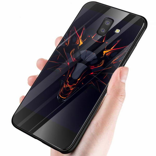 Wolf Eyes Tempered Glass Phone Case for Samsung Galaxy J6 Plus