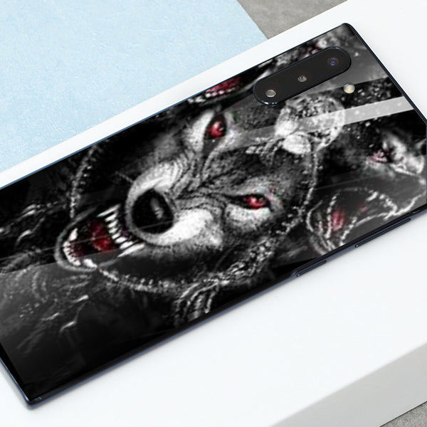 Wolf Eyes Tempered Glass Phone Case for Samsung Galaxy Note 10