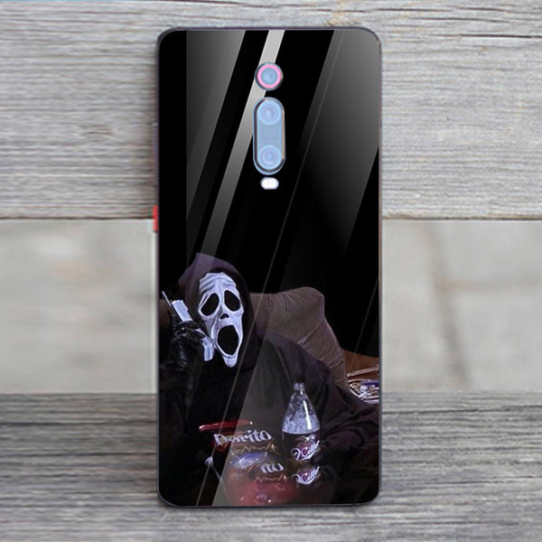 Halloween Skull Tempered Glass Phone Case for Xiaomi Redmi K20 Pro