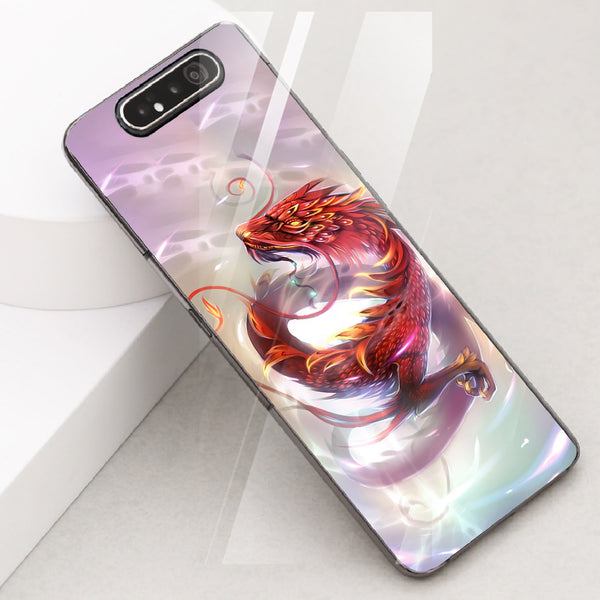 Dragon Tempered Glass Phone Case for Samsung Galaxy A80