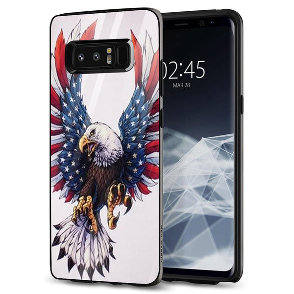 Eagle Tempered Glass Phone Case for Samsung Galaxy Note 8