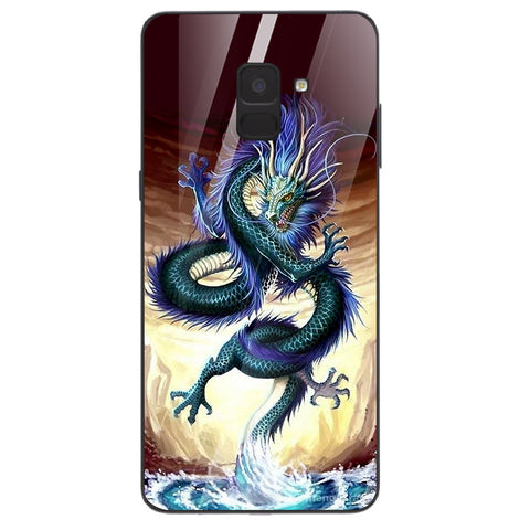 Dragon Tempered Glass Phone Case for Samsung Galaxy A8 Plus