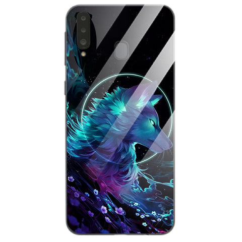 Wolf Eyes Tempered Glass Phone Case for Samsung