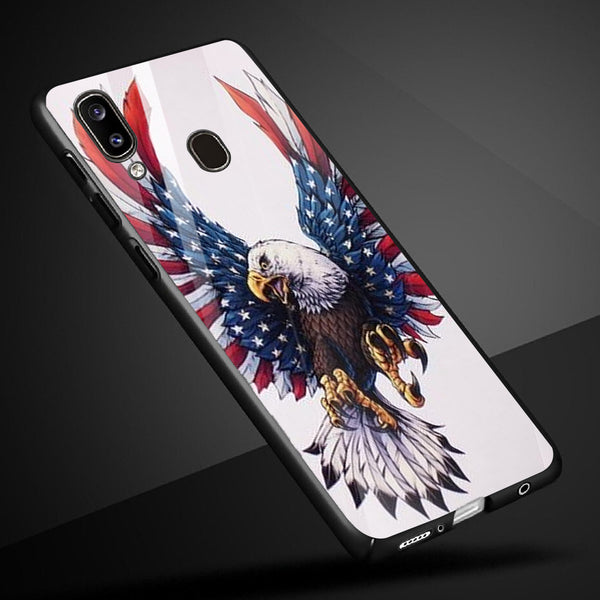 Eagle Tempered Glass Phone Case for Samsung Galaxy M20