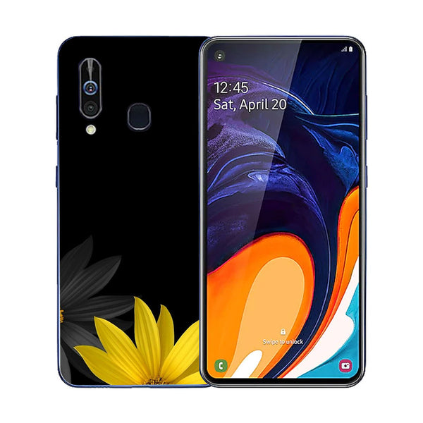 Beautiful Flowers Tempered Glass Phone Case for Samsung Galaxy A60